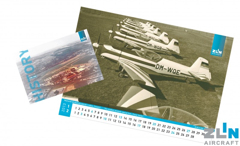 Nuevo calendario ZLIN AIRCRAFT a.s. - "HISTORIA 2013"